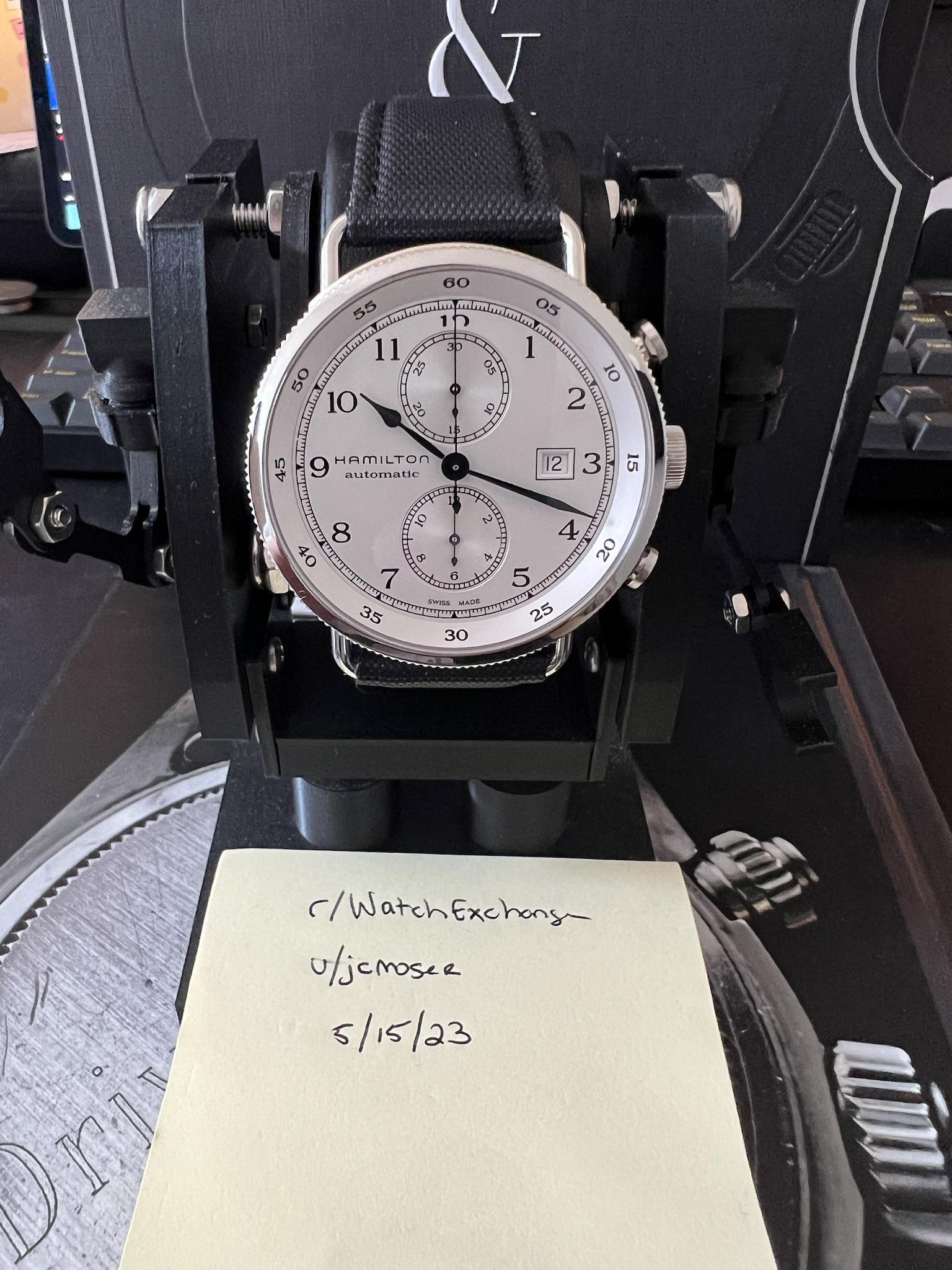 WTS Hamilton Khaki Navy Pioneer Chronograph WatchCharts Marketplace