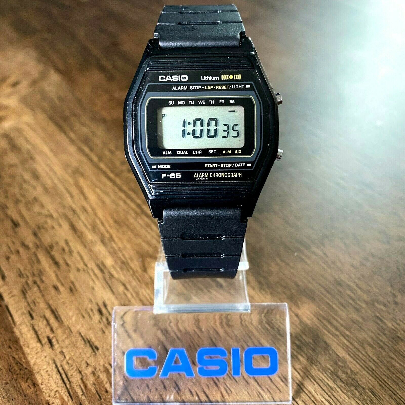 RARE Vintage 1982 Casio F-85 Digital Watch, Made in Japan