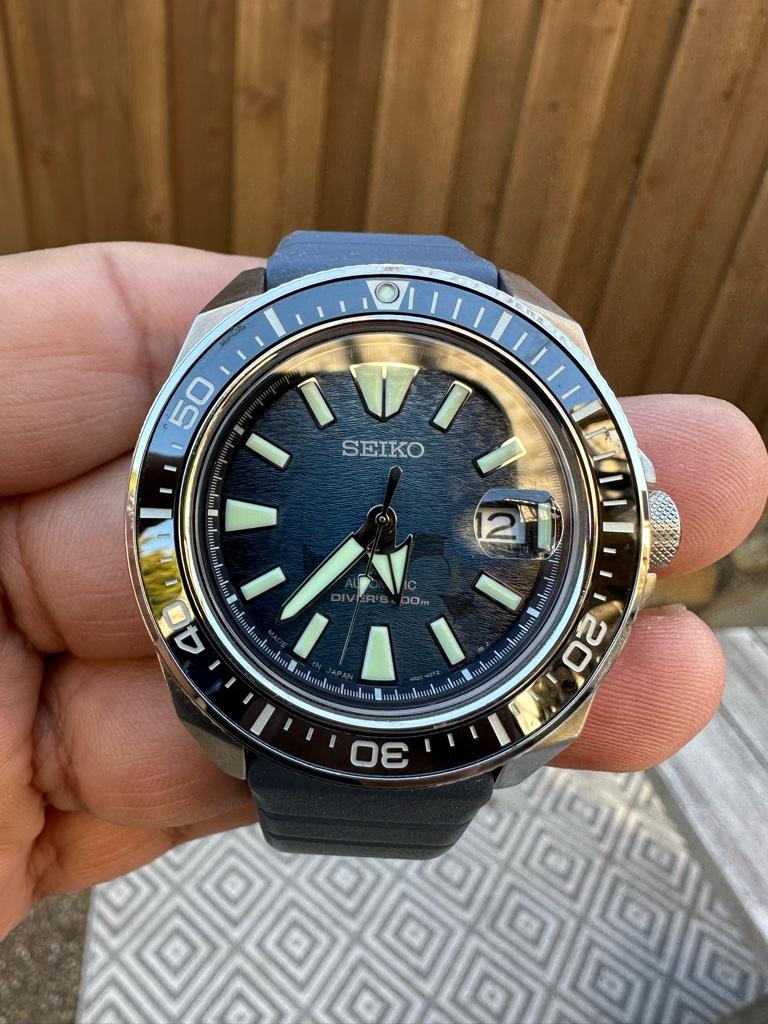 Seiko Samurai King “Save The Ocean” Dark Manta Ray | WatchCharts