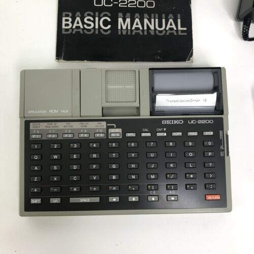 Vintage Seiko UC-2200 Computer Terminal Keyboard W/ Manual & RP