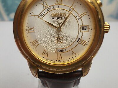 SEIKO KINETIC DATE PLATED MEN'S WATCH, 5M22-7B40 | WatchCharts