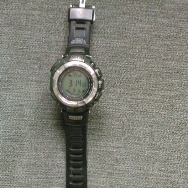 Casio Protrek solar No. 3134 Triple sensor. All tags, boxes & original ...