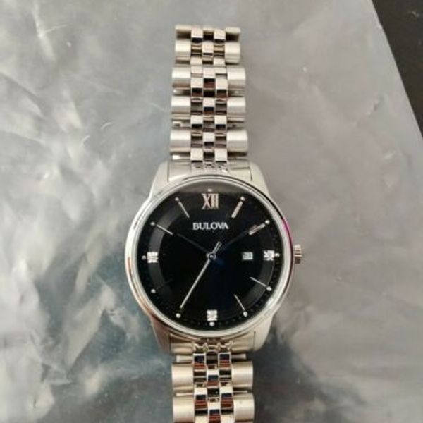 Bulova Women's Silvertone Stainless Steel Bracelet 96P226 Photo Sample ...