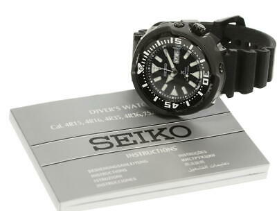 SEIKO Prospec Diver 4R36 05S0 Day date Black Dial Automatic Men s