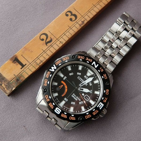 Citizen EcoDrive WR200 J850S111218 with visible power reserve