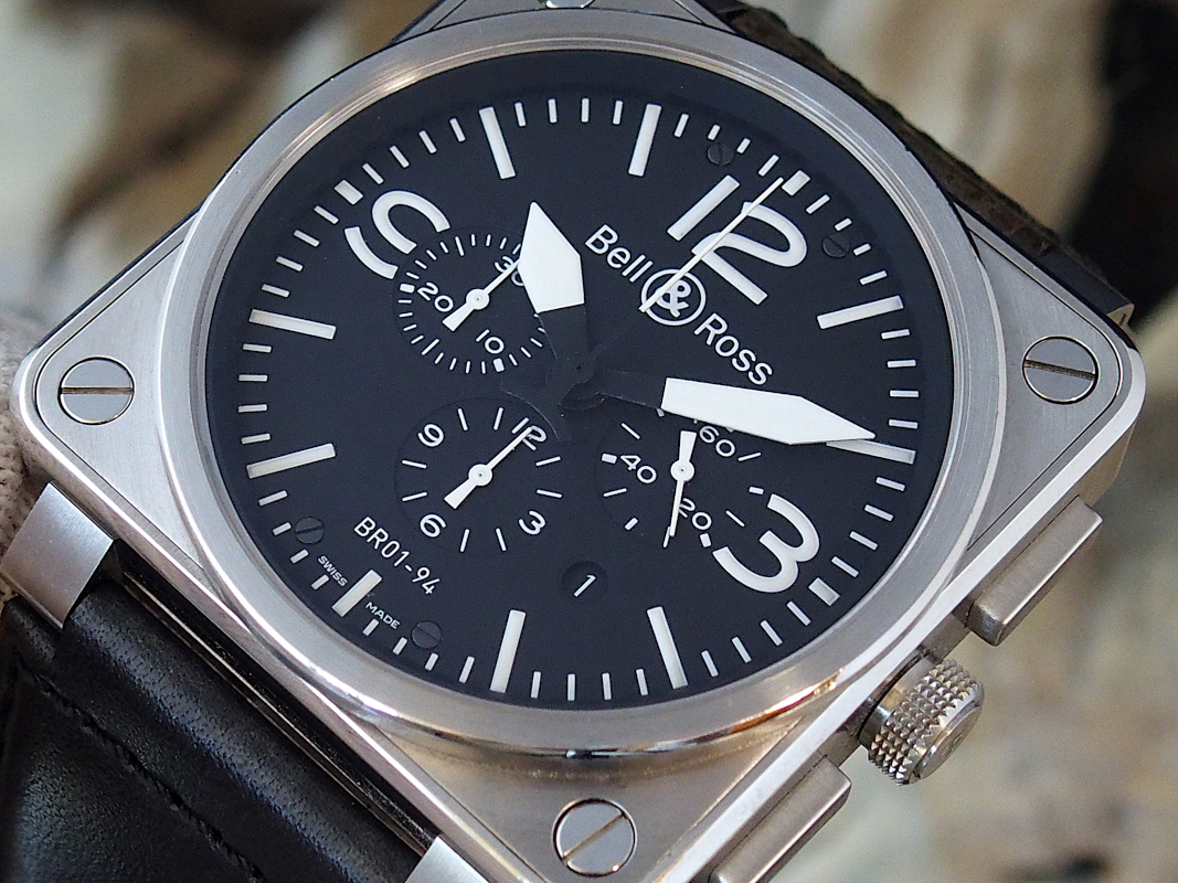 FS Bell Ross BR01 94 S Chronograph Excellent B P HOLIDAY SALE