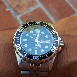完動美品 SEIKO KINETIC DIVER 200m 5M43-0A40 Seiko Kinetic Diver 200M SKJ001 Vintage 5M43-0A40