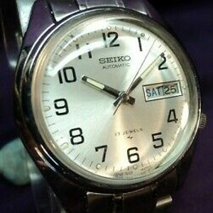 SERVICED~RR Styled Seiko 7009-8129 ALL STAINLESS 17J Auto Calendar Mens  Watch | WatchCharts