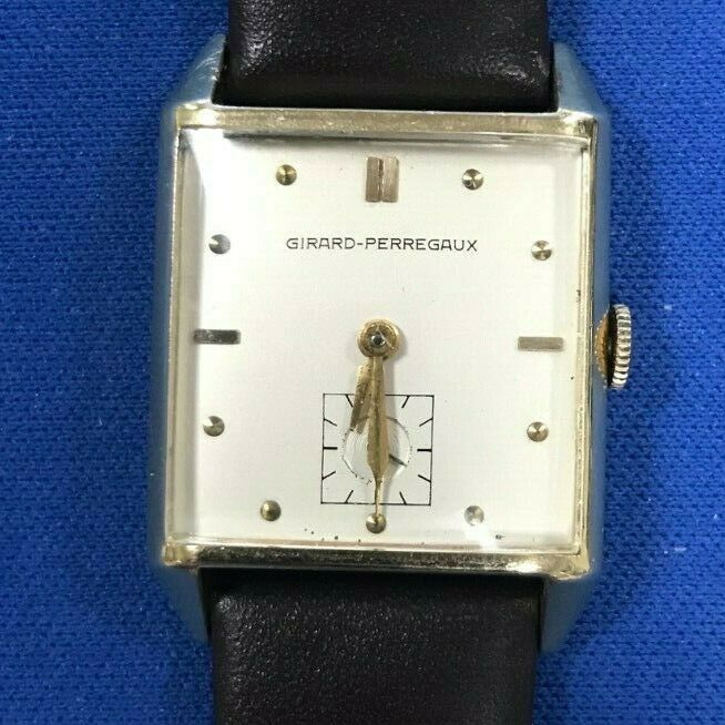 Vintage Mens GIRARD PERREGAUX Swiss 17 Jewel Square case Manual