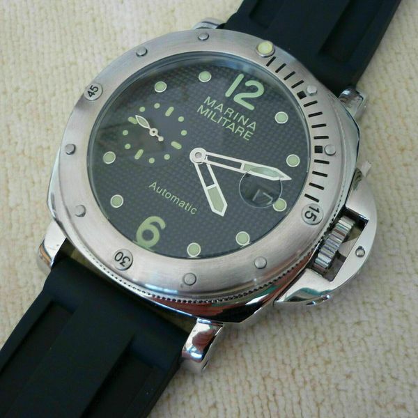 Parnis watch Marina Militare 44 mm Seagull 2555 Automatic Stainless Steel Polished WatchCharts