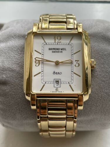 Raymond Weil Geneve Saxo 9110 18k Gold Plated and Stainless Steel