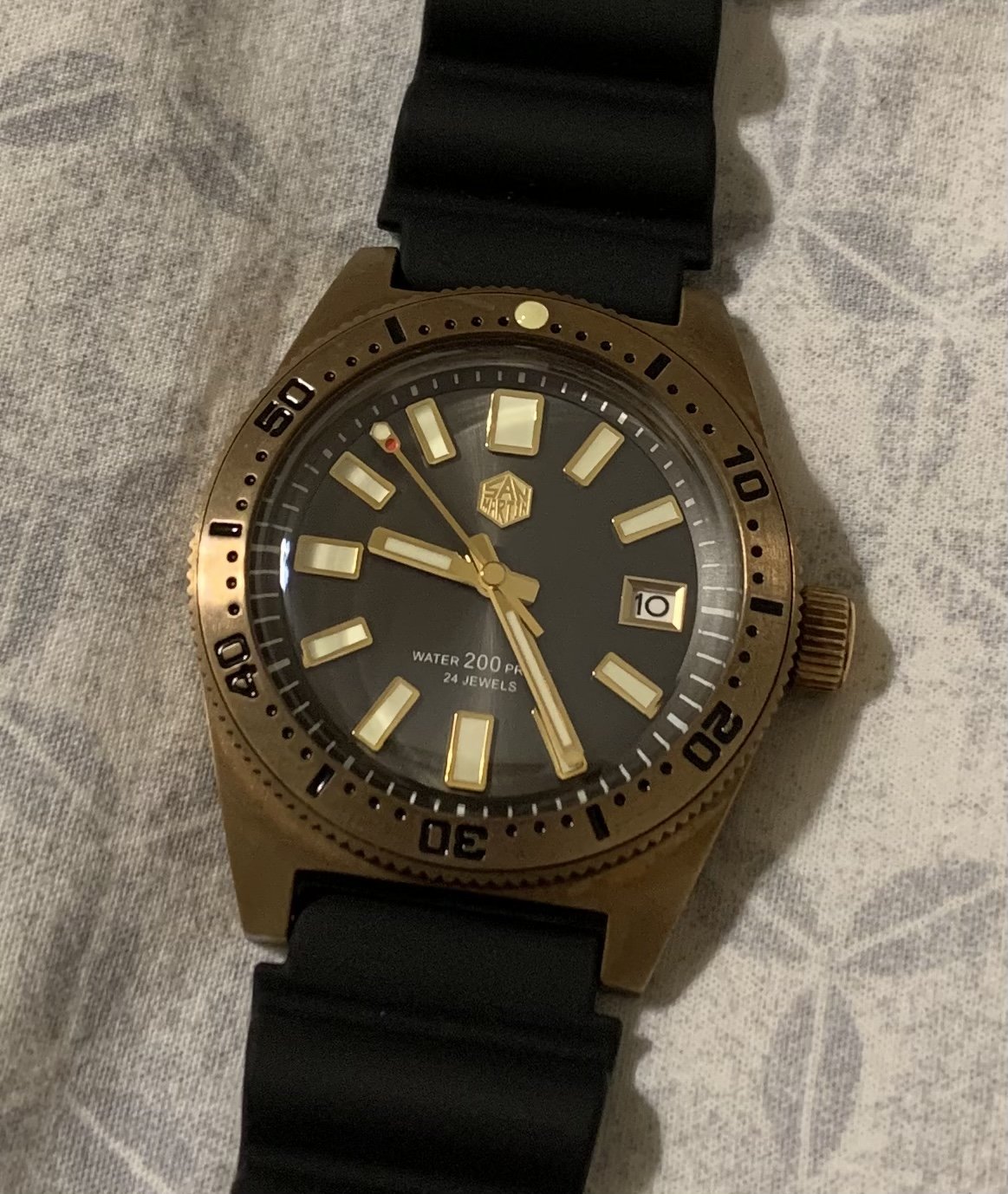 FS San Martin Bronze 62 MAS SN007 Gunmetal Dial 175