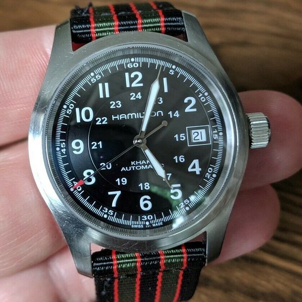 Hamilton Khaki Field 38mm Men's Automatic Swiss Watch (Model #H70455533 ...