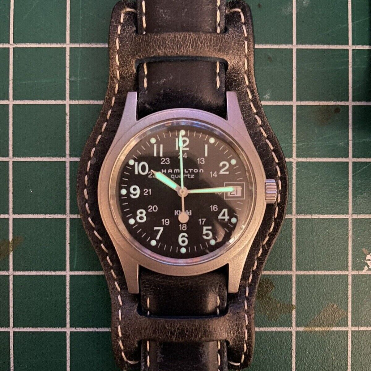 Vintage Hamilton Khaki Field 9797 - 34mm Quartz Watch 
