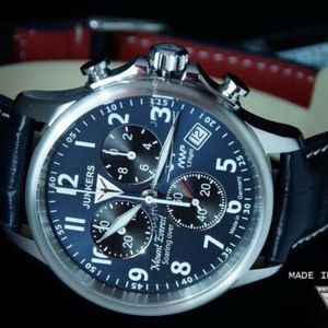 New Junkers 6894-3 Mount Everest Swiss ETA Chronograph Leather