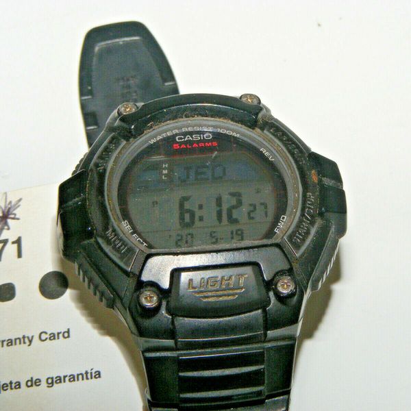 Casio 3271 W S220 Tough 5 Alarm Men S Watch Works W Manual International Time Watchcharts