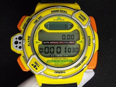 SEIKO VINTAGE DIGITAL WATCH SKI THERMO GIUGIARO