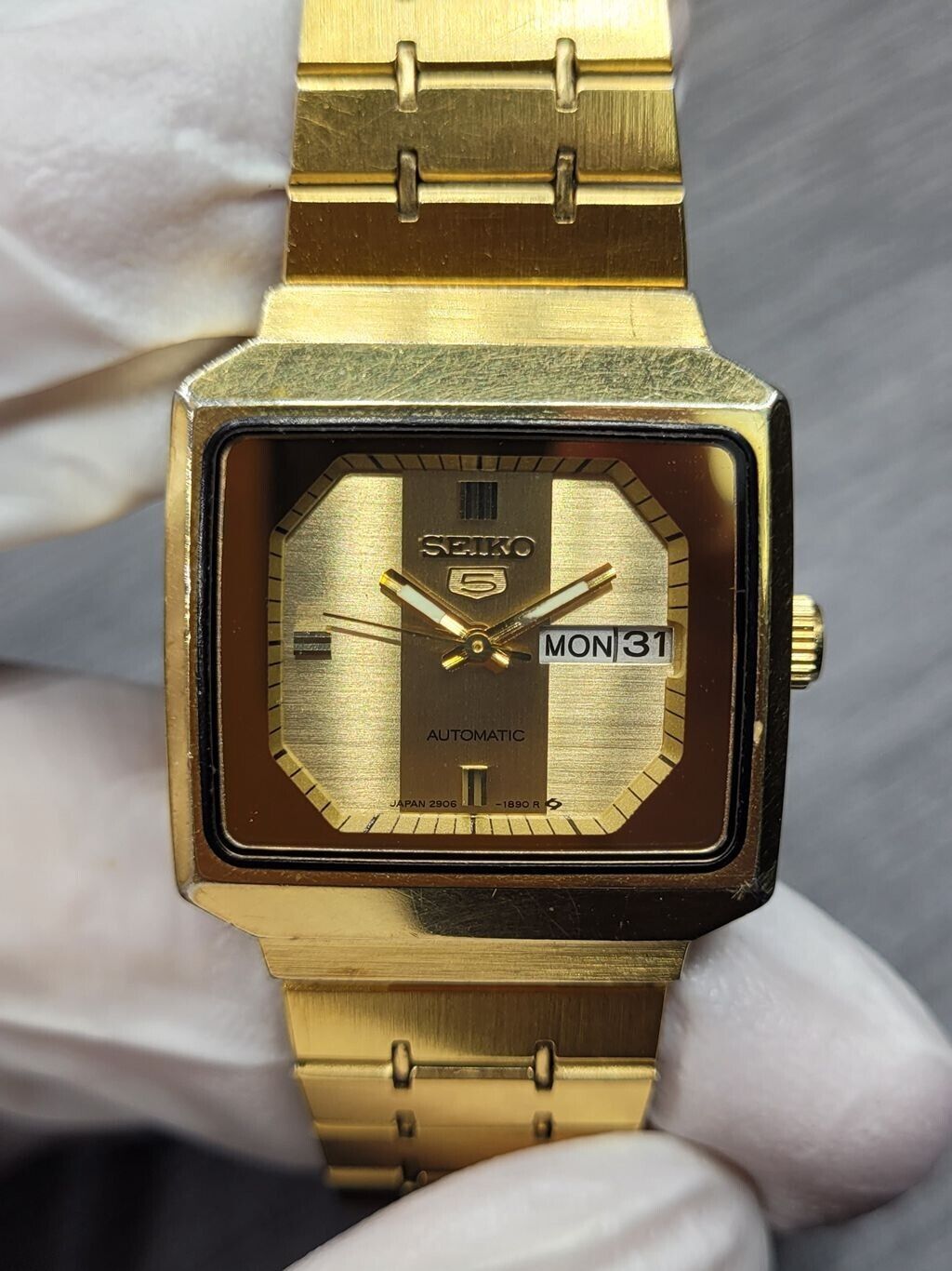 Seiko 5 2906-5620 Vintage Automatic Golden Watch Japan Made Rare