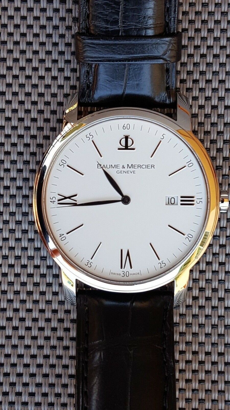 Baume \u0026 Mercier Classima 65493 SS watch 42mm Calendar Date Quartz movement  | WatchCharts