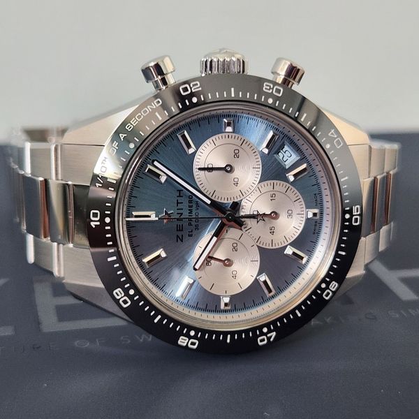 Zenith x Yoshida Chronomaster Sport Stainless Steel Ice Blue Dial ...