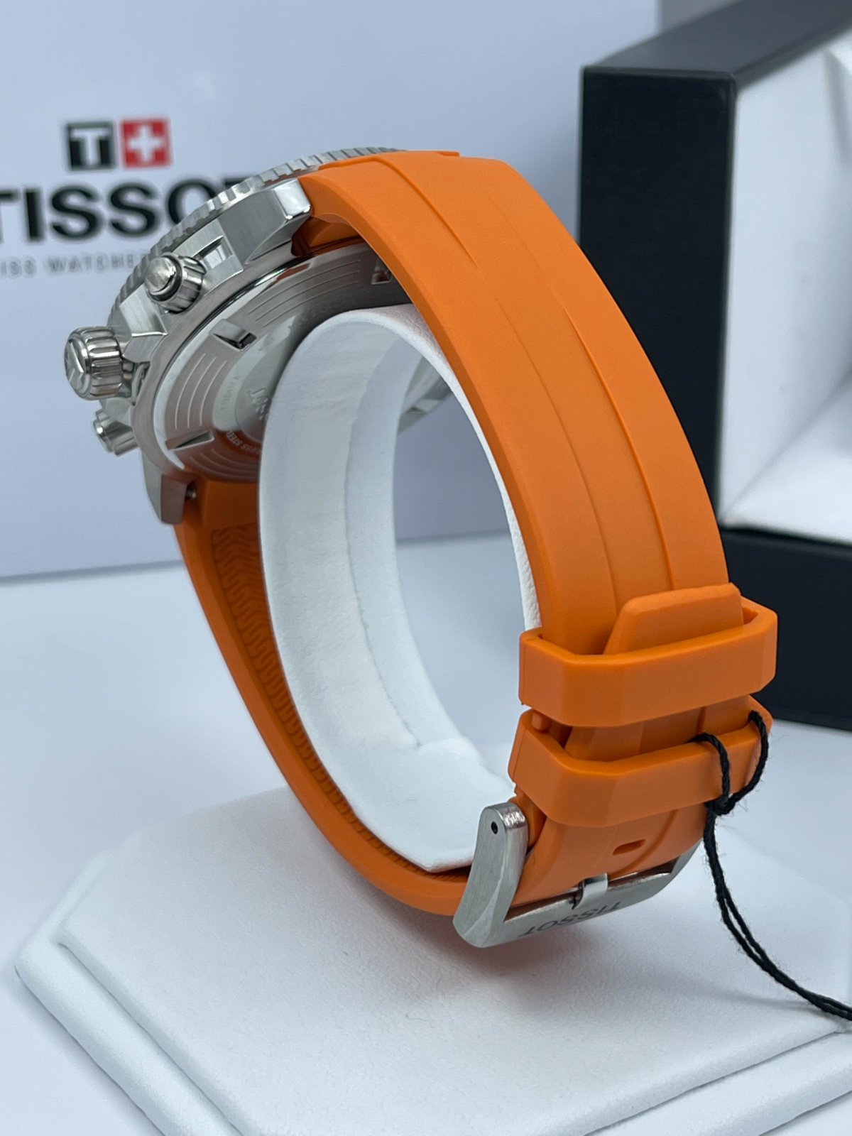 Tissot Seastar 1000 T120.417.17.051.01 Black Dial Orange Rubber