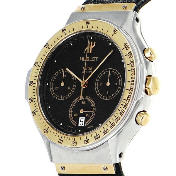 Hublot Geneve Mdm Classic 18k 750er Gold Stahl Chronograph Kal 1270 Uhr 1620 2 Watchcharts