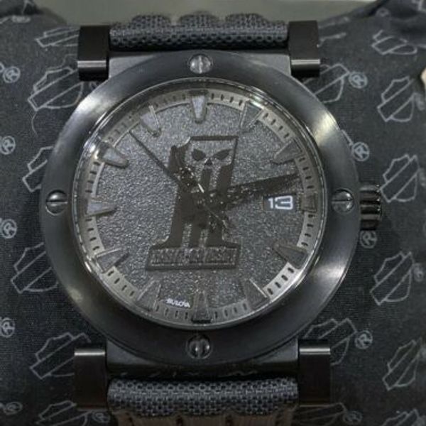 Harley-Davidson Men's Bulova Black #1 Racing Skull Wrist Harley-Davidson Men's Bulova Black #1 Racing Skull Wrist