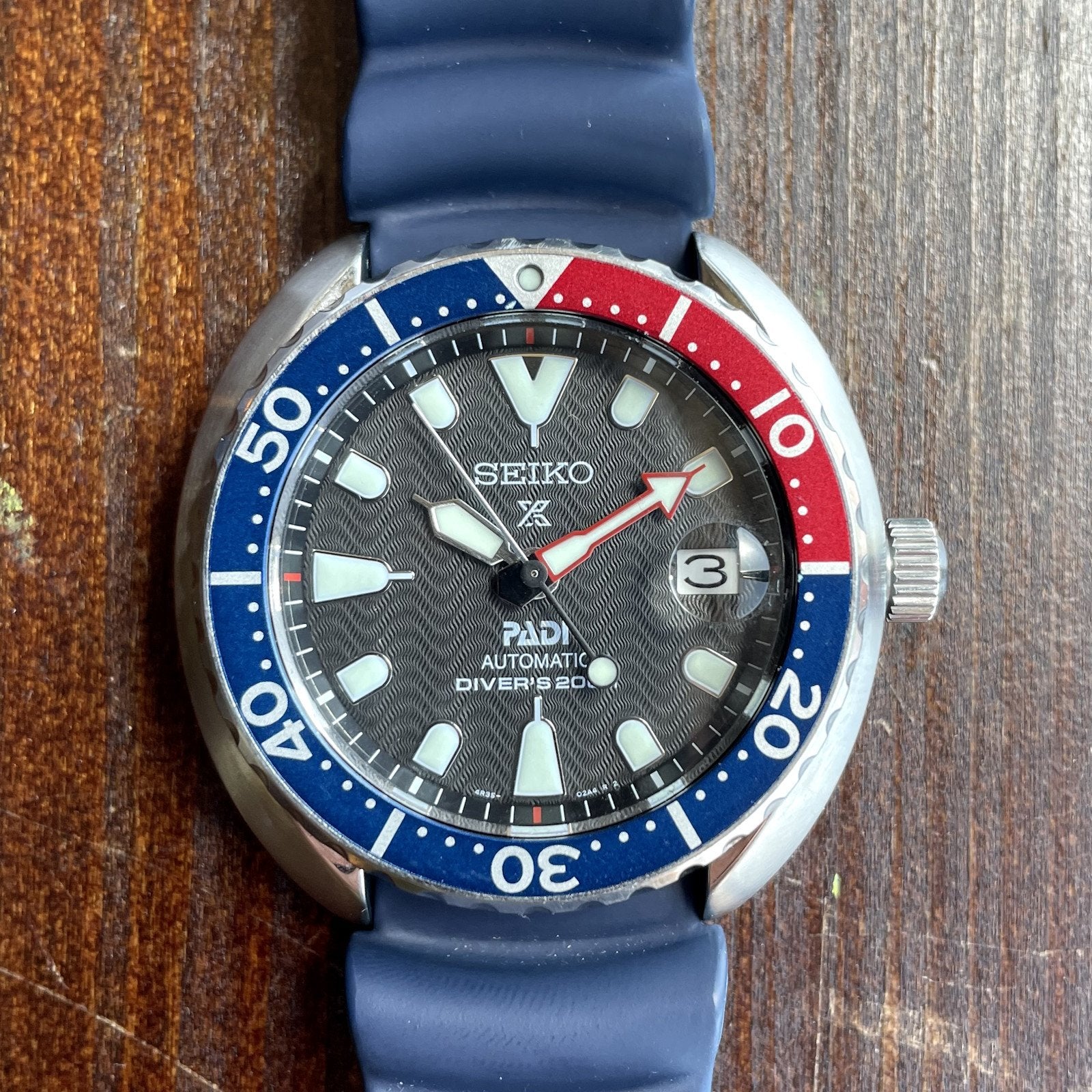 FSOT Seiko Prospex Mini Turtle PADI edition Pepsi bezel SRPC41K WatchCharts Marketplace