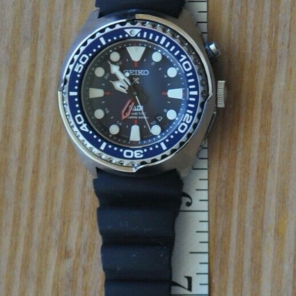 SEIKO Special Edition SUN065 PADI Kinetic GMT Diver's Watch WR 200 ...