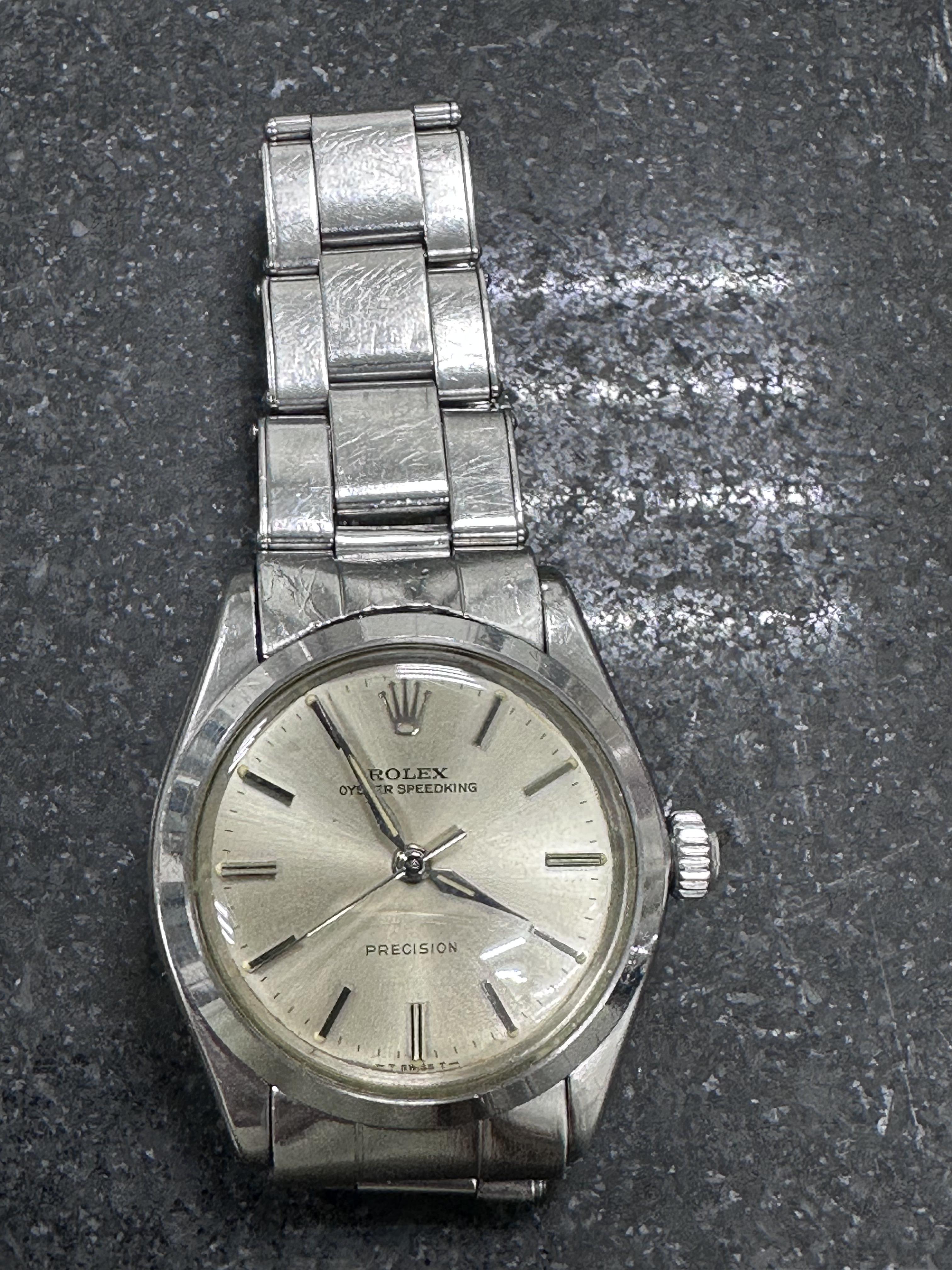 WTS 1949 Rolex Speedking Ref 6420 With Original Bracelet