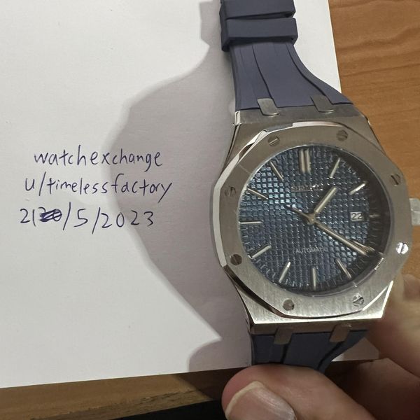 [WTS] Seiko Mod Blue AP Style waffle dial mod | WatchCharts