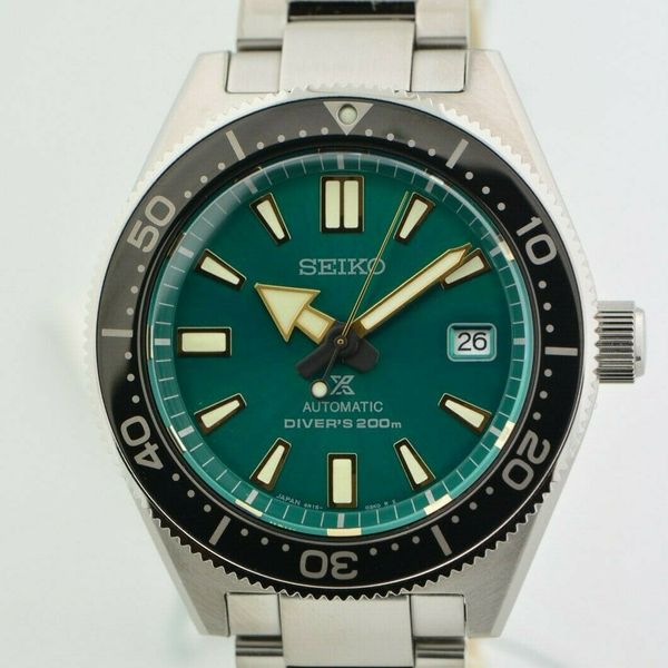 Men's Seiko Prospex Diver 200m Limited Edition Green Dial SBDC059 Watch ...