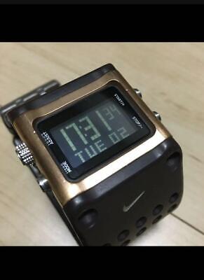 Nike Hammer Watch WC0040 Black x Gold Rare Sports Digital