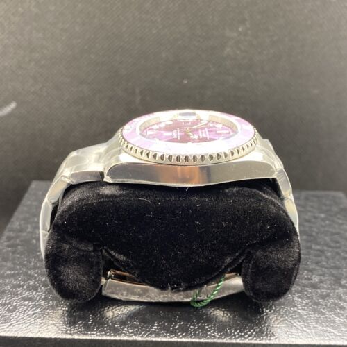A BATHING APE BAPE Bapex Type 1 Silver Purple 2021 Watch AUTHENTIC