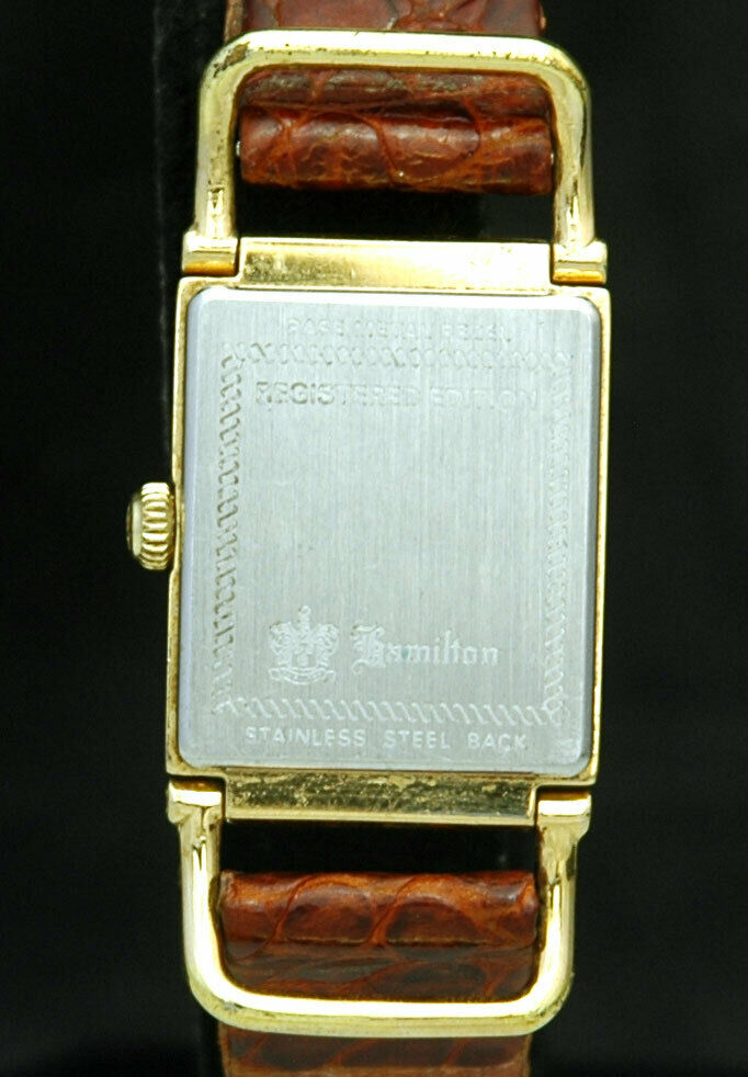 HAMILTON Wilshire Reissue REGISTERED EDITION 6174A Driver Lug GOLD WATCH  HTF VTG | WatchCharts Marketplace