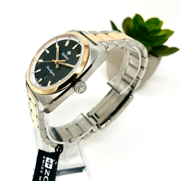 NEW ZODIAC Grand Hydra Swiss Made Two-Tone Mens Watch ZO9953