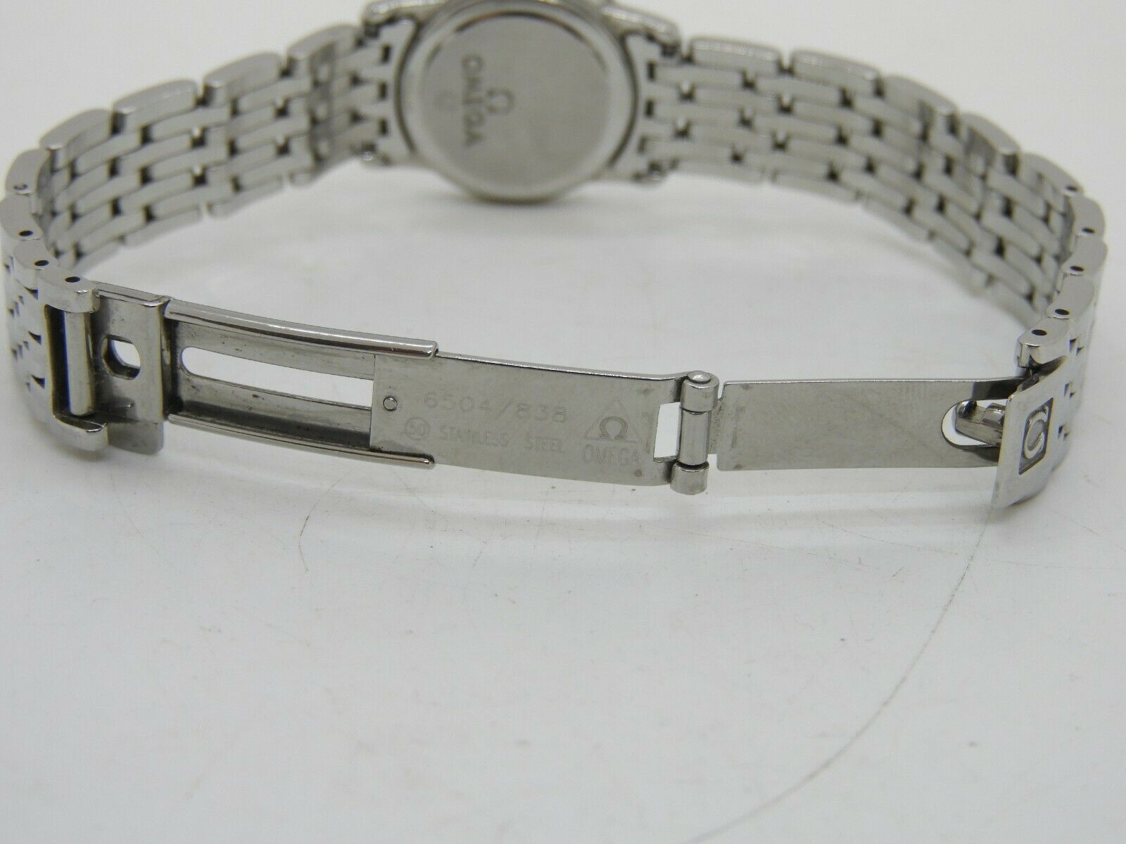 OMEGA DEILLVE 6504/838 LADIES STAINLESS STEEL WRIST WATCH ~RUNNING 