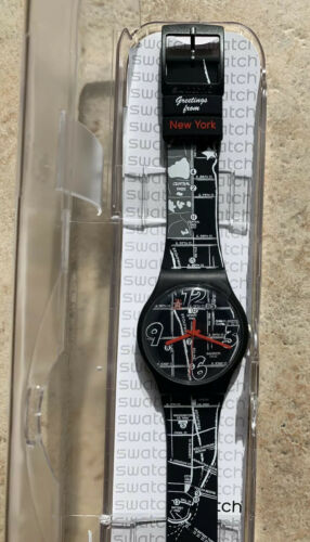 Swatch - Greetings from New York (SUOZ244) - New - Limited Edition RARE |  WatchCharts Marketplace