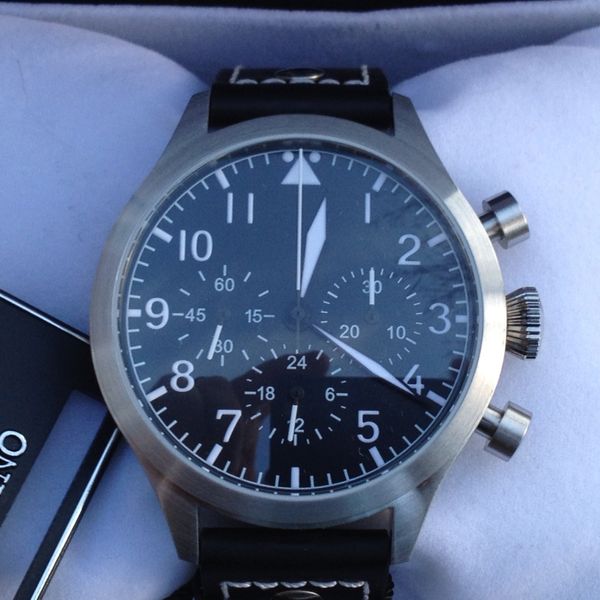 FS TICINO 44mm (SOLD) Vintage Hand Wind Pilot Chronograph Watch