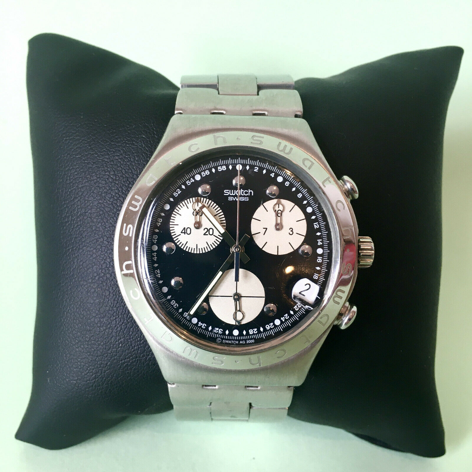 SWATCH WATCH - WISDOM (2001) - IRONY - CHRONO - YCS427G - WORKING 