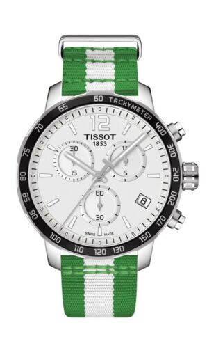 Tissot Quickster Chronograph Watch NBA Boston Celtics 42mm MSRP