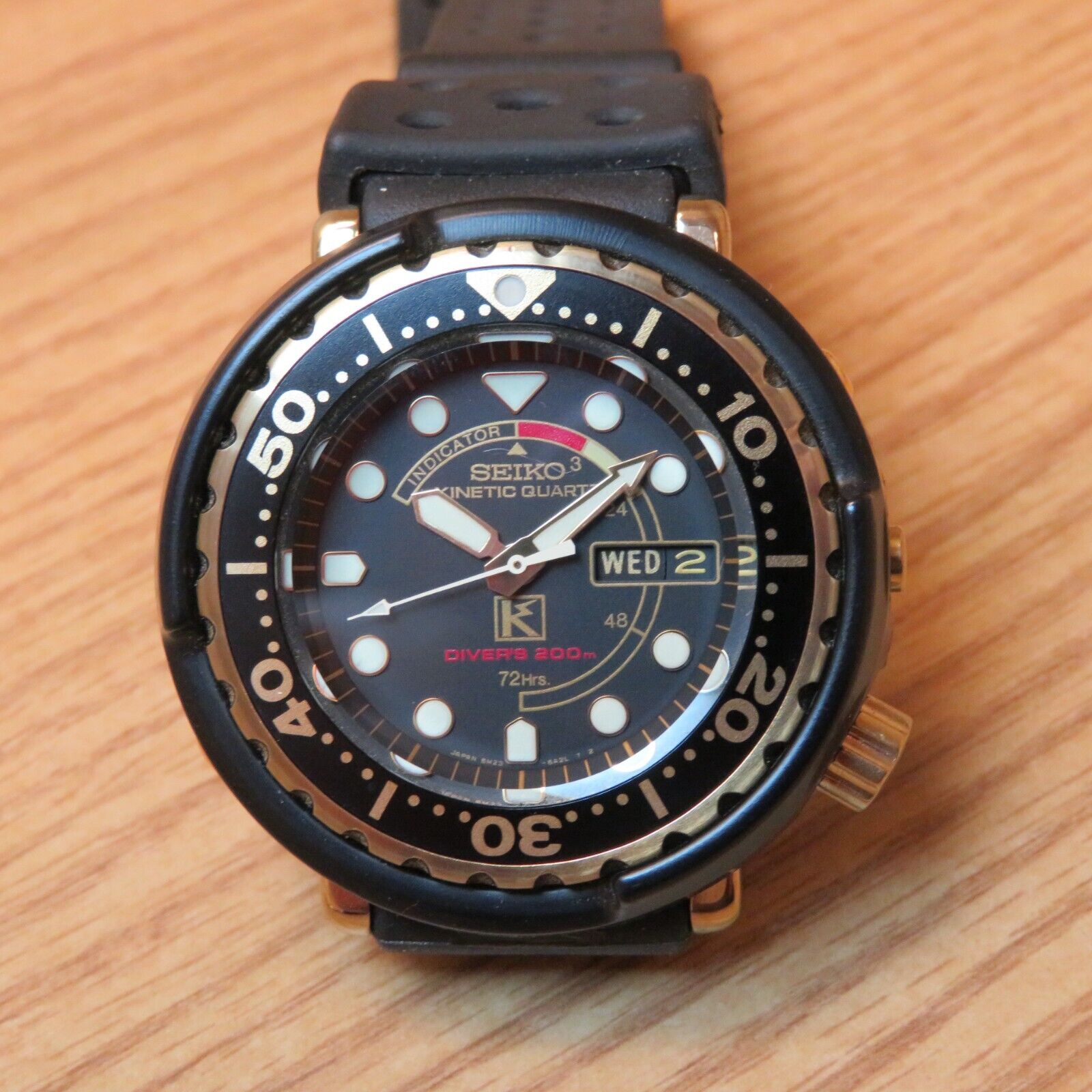 Seiko Golden Tuna Diver Watch 5M23 6A19 official sales rep SAMPLE