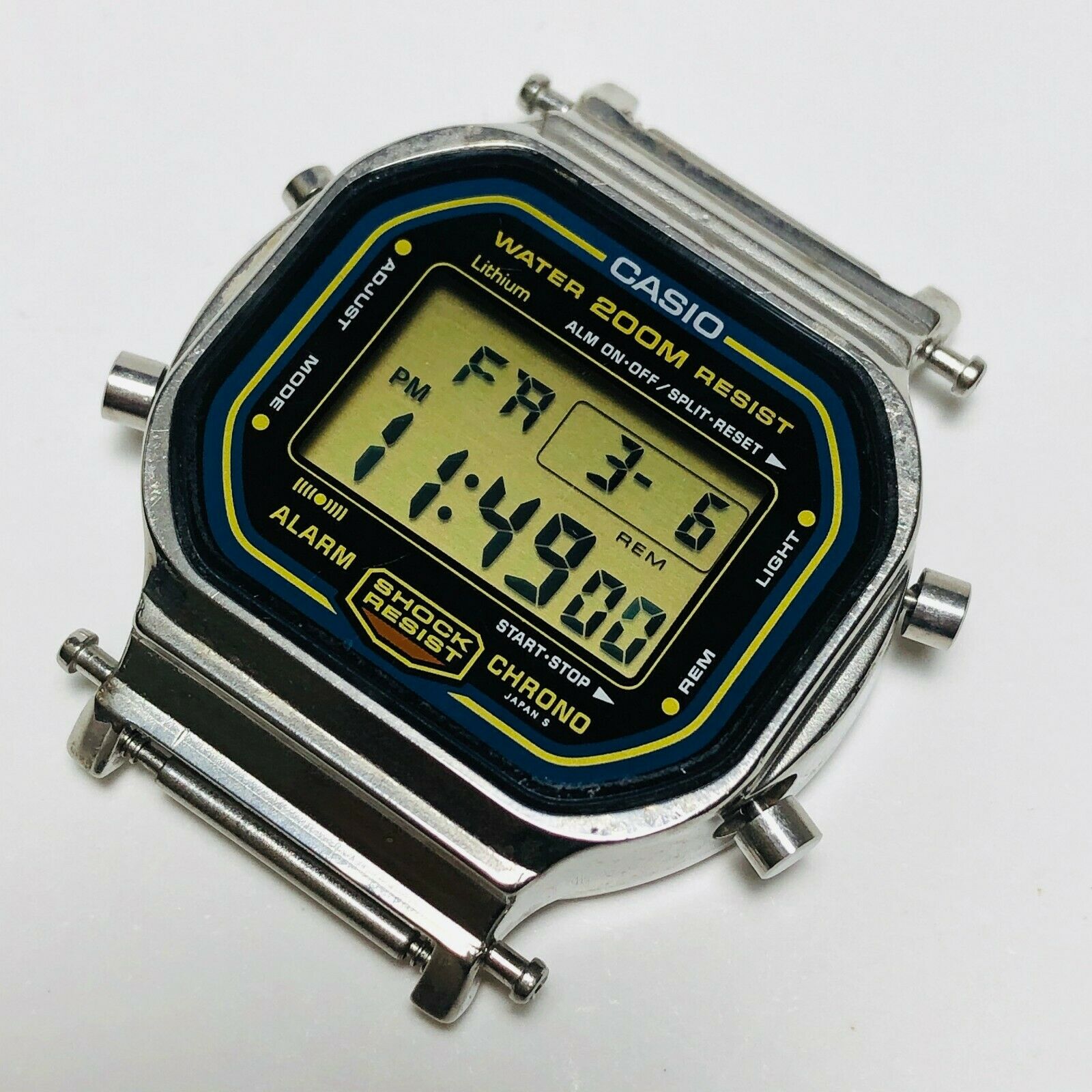 G-Shock DW5600C DW5600B DW-5600B-2V BLUE 200M Module 901 Rare