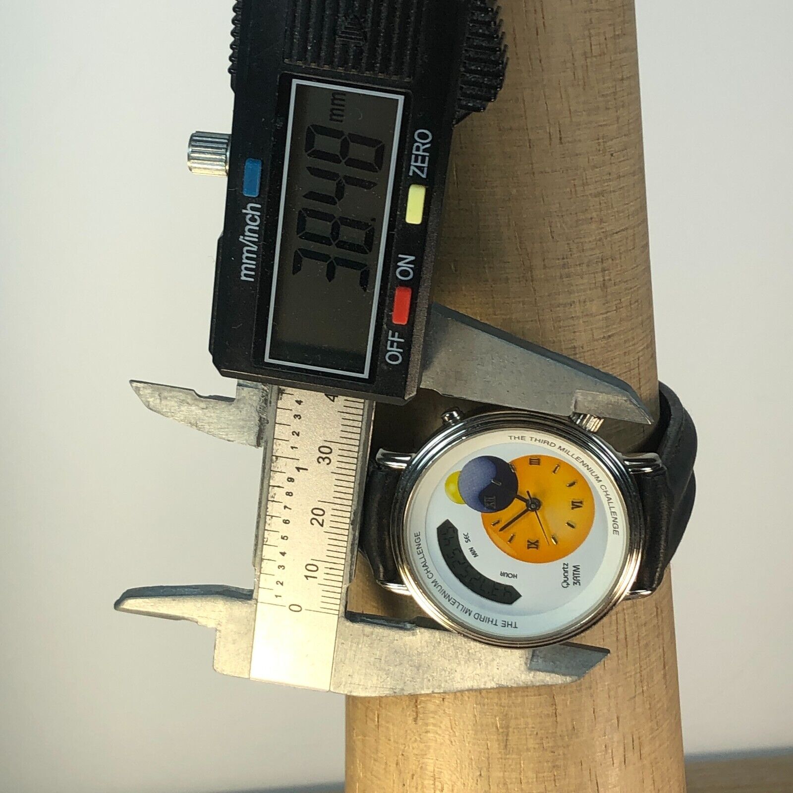 The Third Millenium Challenge Men Countdown Quartz Digital Analog 