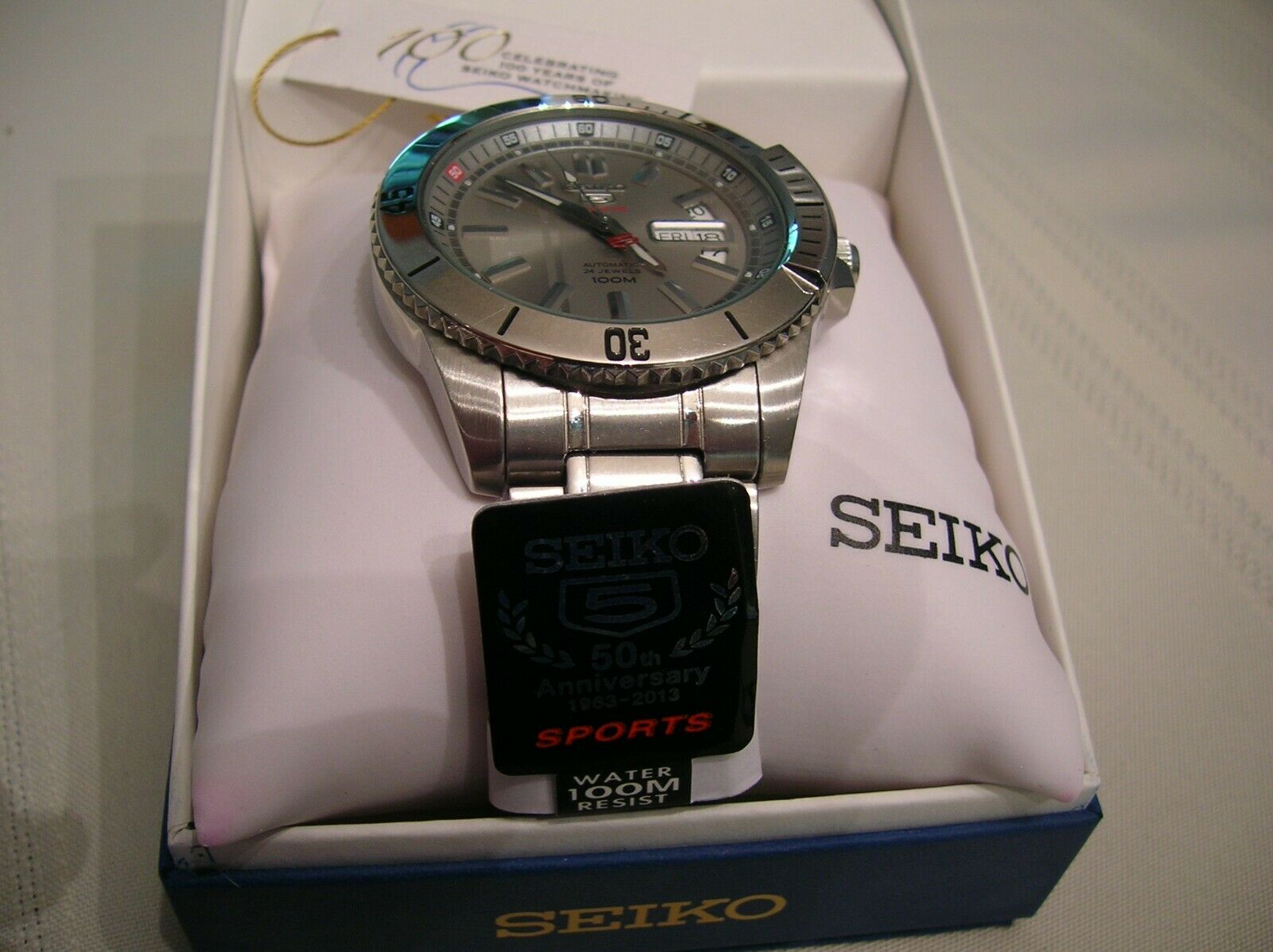 Seiko 5 Sports Automatic Watch 50th Anniversary 43mm 4R36