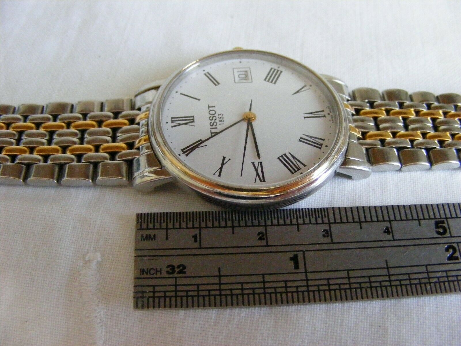 modern TISSOT TKT JA men ladies date quartz watch working order