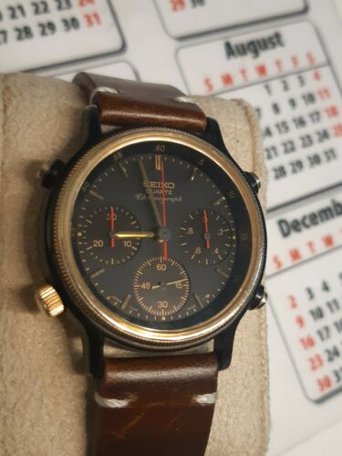 Seiko 7a28 6040 quartz chronograph rare and collectible