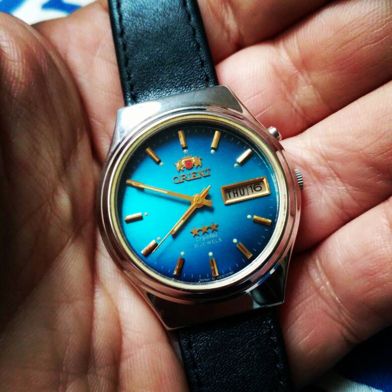 Orient 3 star blue sale