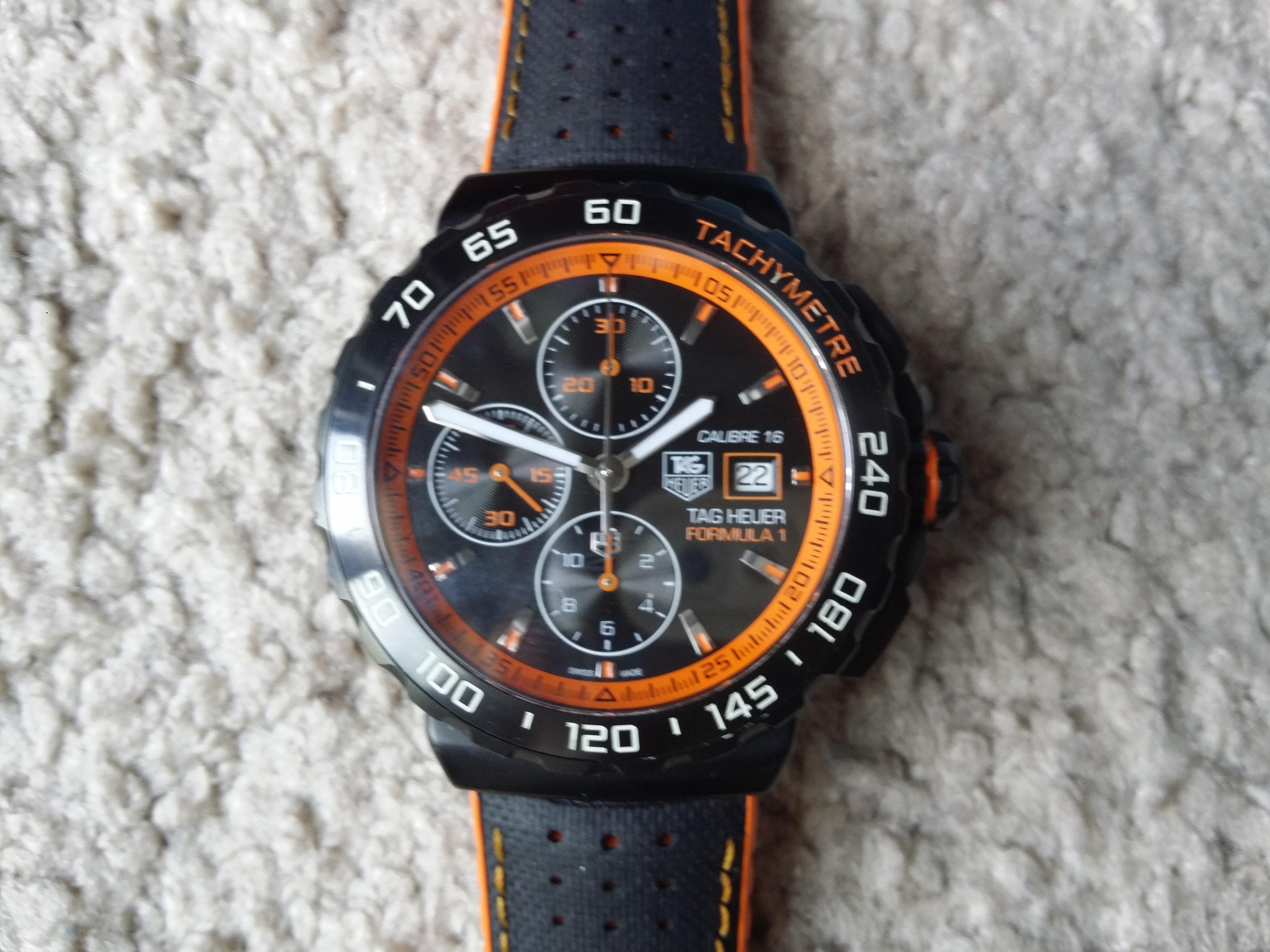 FS Tag Heuer Calibre 16 Orange Racing CAU2012 WatchCharts