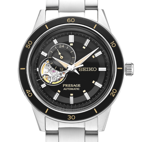 Seiko Presage Automatic Black Dial Stainless Steel Men’s Watch SSA425 ...